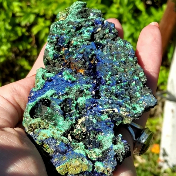 Large Sparkling Malachite & Azurite Specimen - Picture 11 of 17